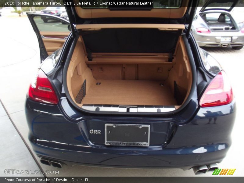 Dark Blue Metallic / Cognac/Cedar Natural Leather 2010 Porsche Panamera Turbo
