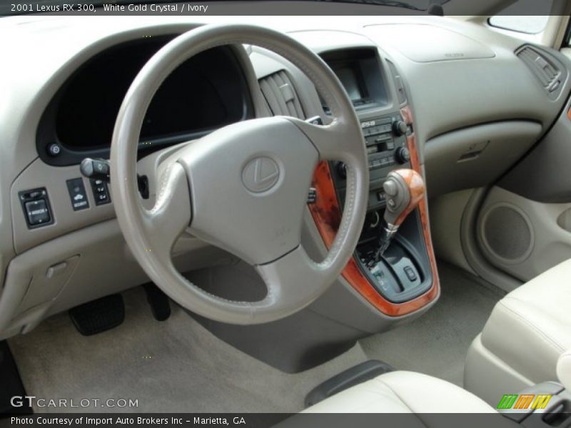 White Gold Crystal / Ivory 2001 Lexus RX 300