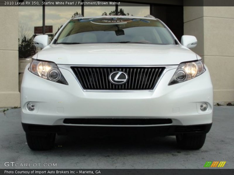 Starfire White Pearl / Parchment/Brown Walnut 2010 Lexus RX 350