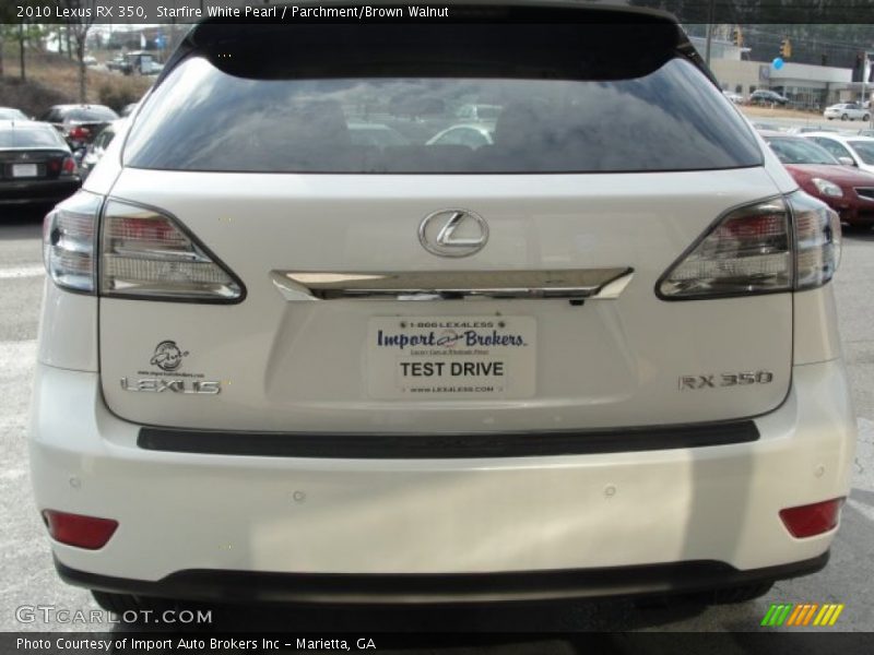 Starfire White Pearl / Parchment/Brown Walnut 2010 Lexus RX 350