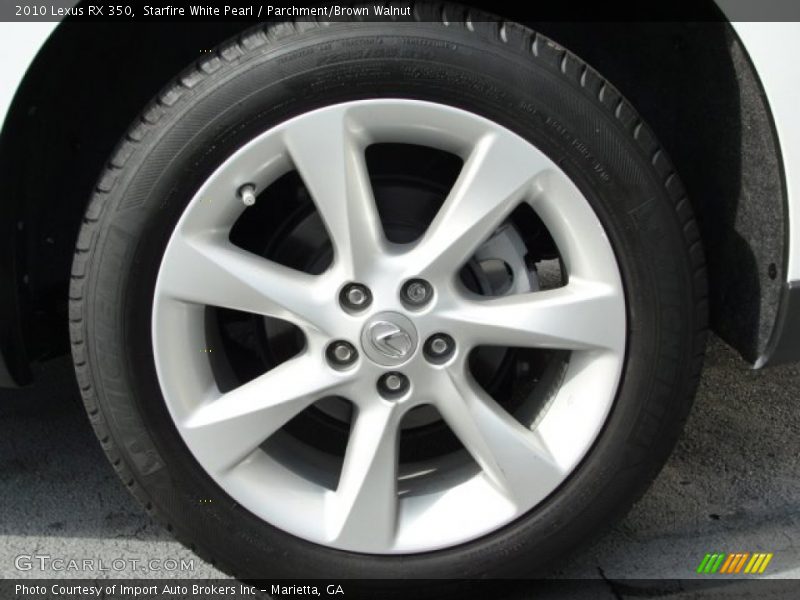 Starfire White Pearl / Parchment/Brown Walnut 2010 Lexus RX 350