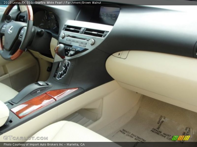 Starfire White Pearl / Parchment/Brown Walnut 2010 Lexus RX 350