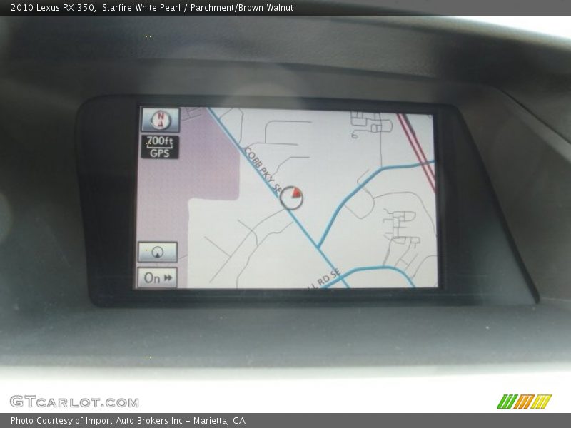 Starfire White Pearl / Parchment/Brown Walnut 2010 Lexus RX 350