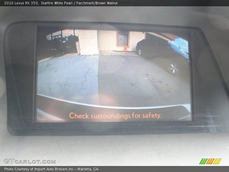 Starfire White Pearl / Parchment/Brown Walnut 2010 Lexus RX 350