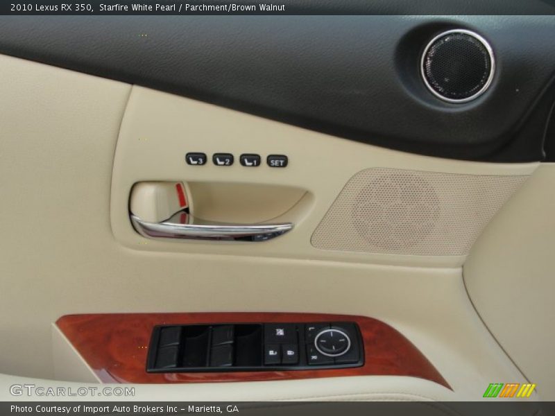 Starfire White Pearl / Parchment/Brown Walnut 2010 Lexus RX 350