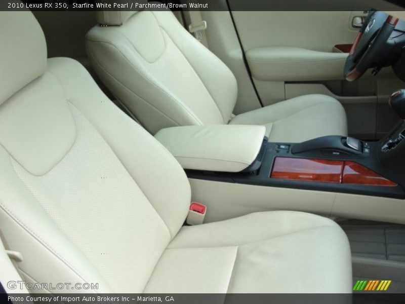 Starfire White Pearl / Parchment/Brown Walnut 2010 Lexus RX 350