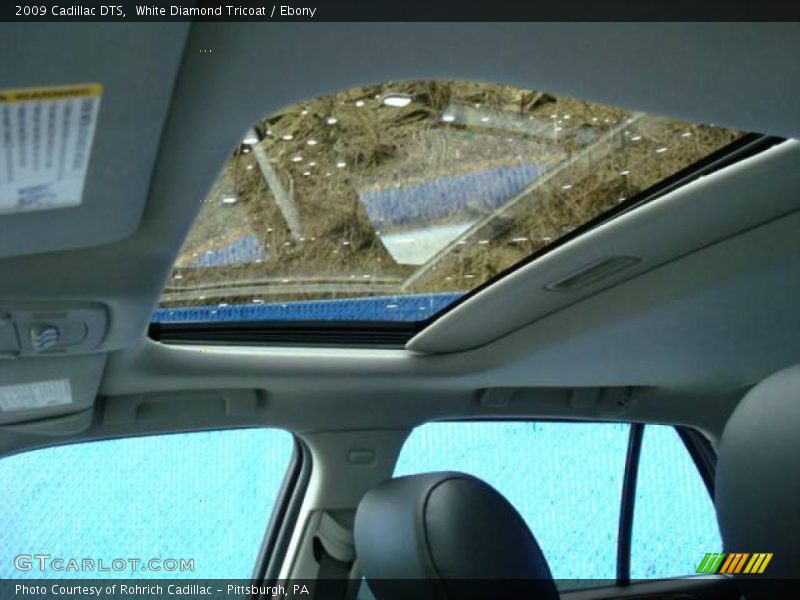 White Diamond Tricoat / Ebony 2009 Cadillac DTS