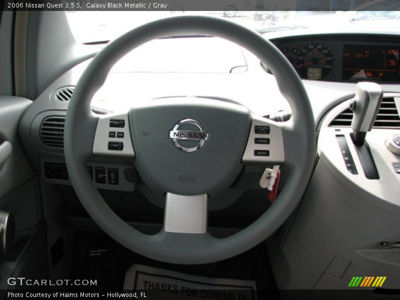 Galaxy Black Metallic / Gray 2006 Nissan Quest 3.5 S