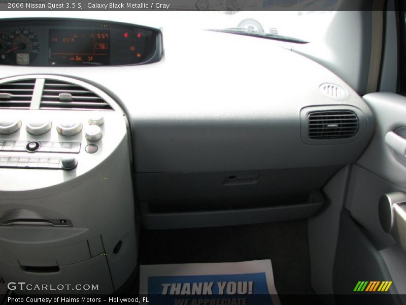Galaxy Black Metallic / Gray 2006 Nissan Quest 3.5 S
