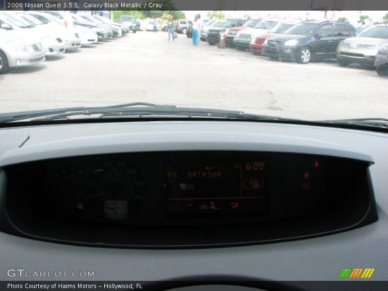 Galaxy Black Metallic / Gray 2006 Nissan Quest 3.5 S