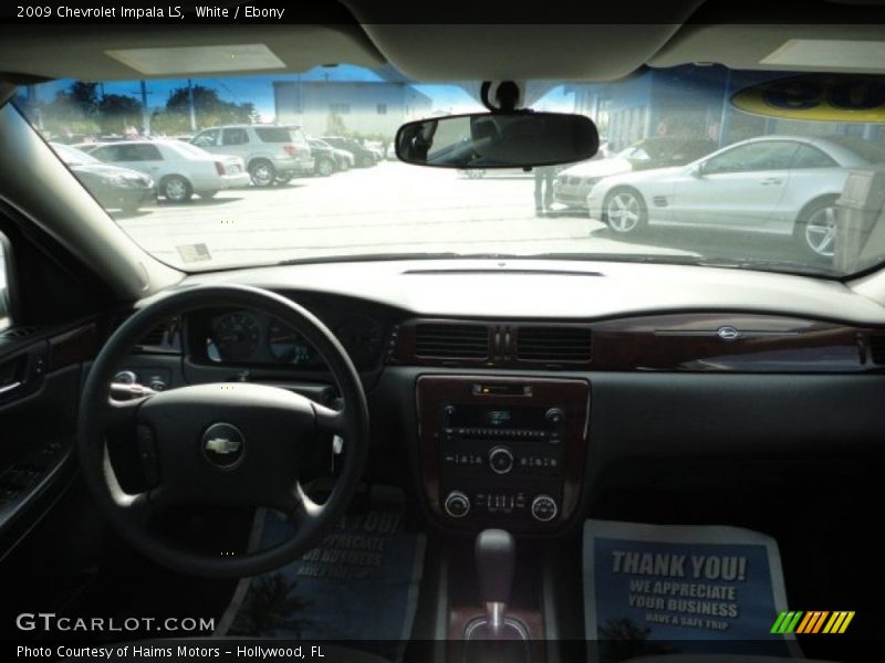 White / Ebony 2009 Chevrolet Impala LS