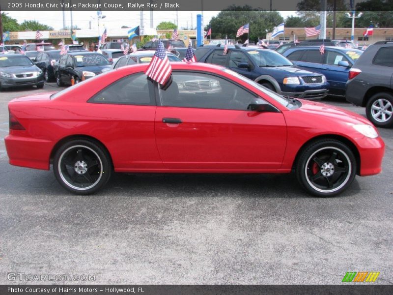 Rallye Red / Black 2005 Honda Civic Value Package Coupe