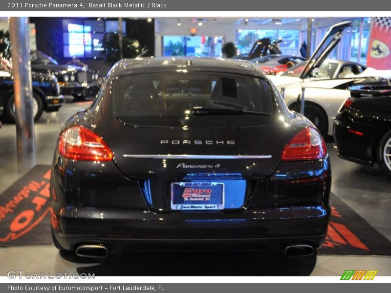 Basalt Black Metallic / Black 2011 Porsche Panamera 4