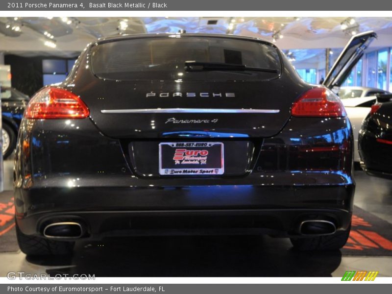 Basalt Black Metallic / Black 2011 Porsche Panamera 4