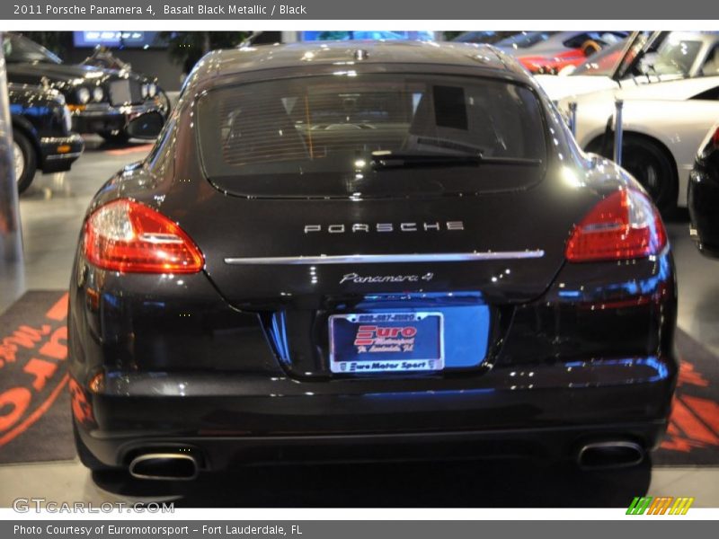 Basalt Black Metallic / Black 2011 Porsche Panamera 4