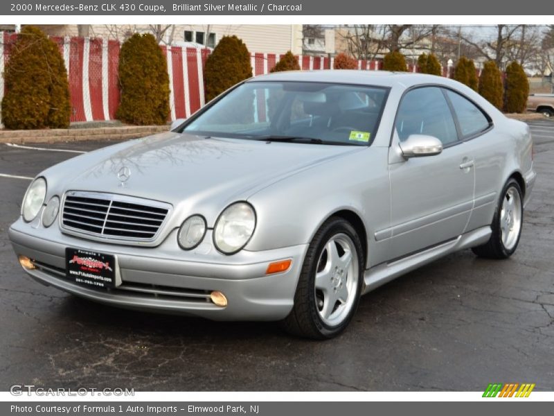 Brilliant Silver Metallic / Charcoal 2000 Mercedes-Benz CLK 430 Coupe