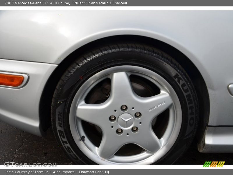 Brilliant Silver Metallic / Charcoal 2000 Mercedes-Benz CLK 430 Coupe