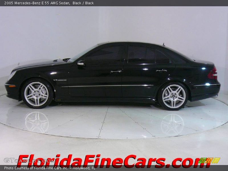 Black / Black 2005 Mercedes-Benz E 55 AMG Sedan