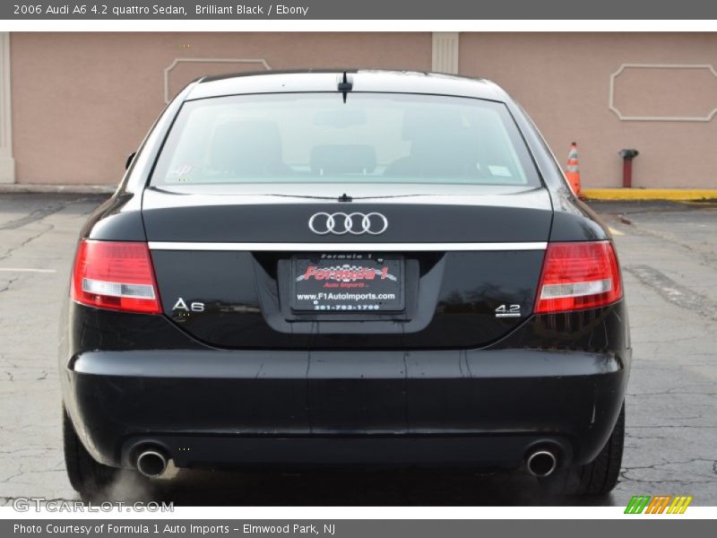 Brilliant Black / Ebony 2006 Audi A6 4.2 quattro Sedan