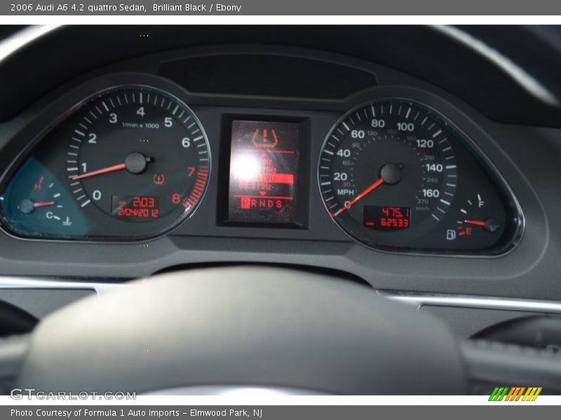 Brilliant Black / Ebony 2006 Audi A6 4.2 quattro Sedan