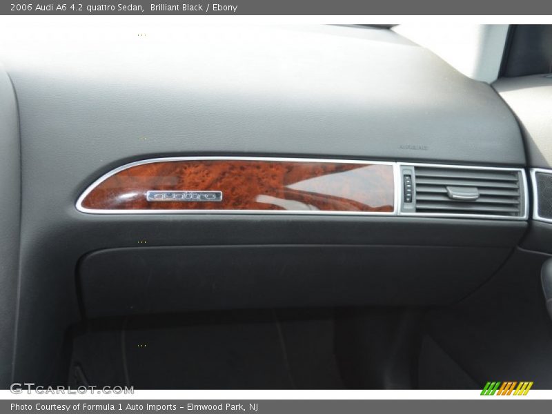 Brilliant Black / Ebony 2006 Audi A6 4.2 quattro Sedan