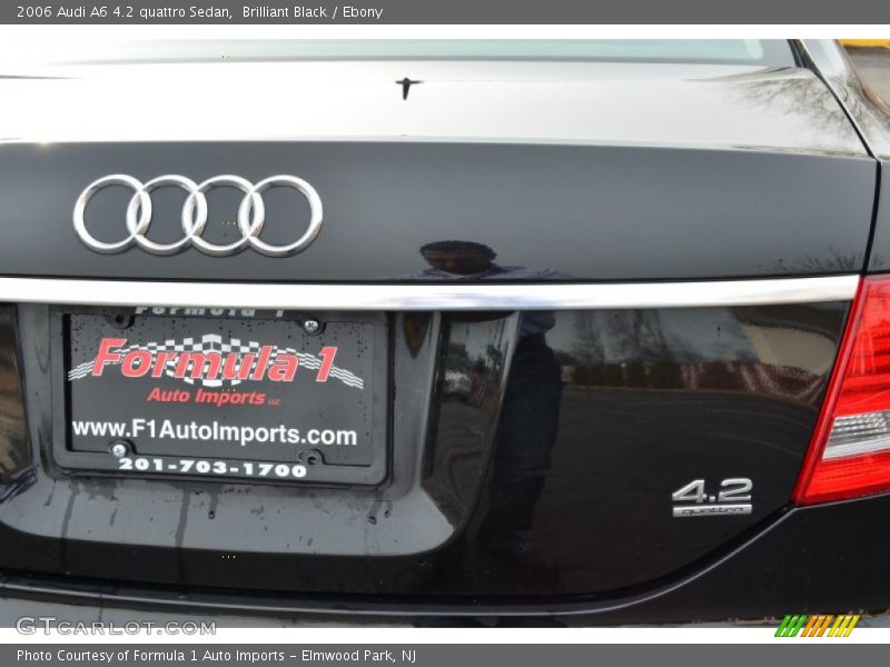 Brilliant Black / Ebony 2006 Audi A6 4.2 quattro Sedan