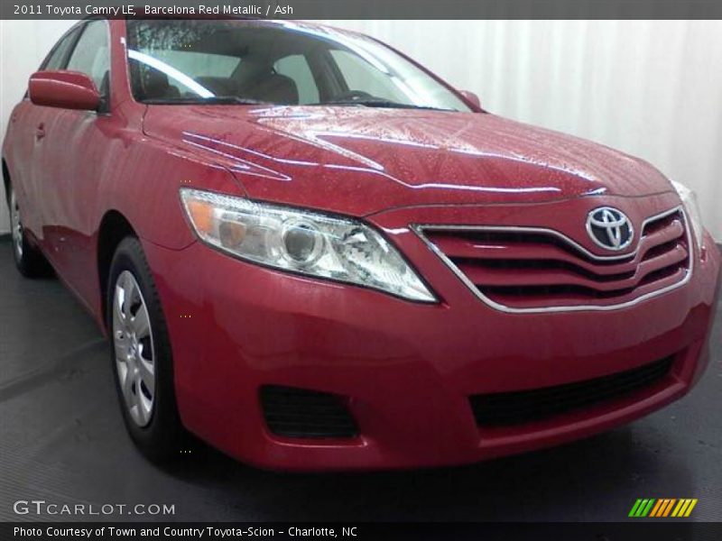 Barcelona Red Metallic / Ash 2011 Toyota Camry LE