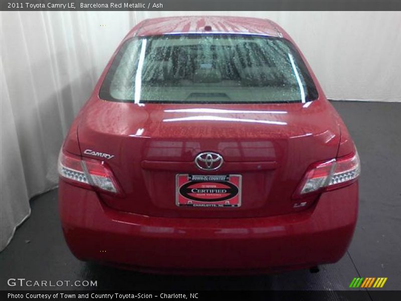 Barcelona Red Metallic / Ash 2011 Toyota Camry LE