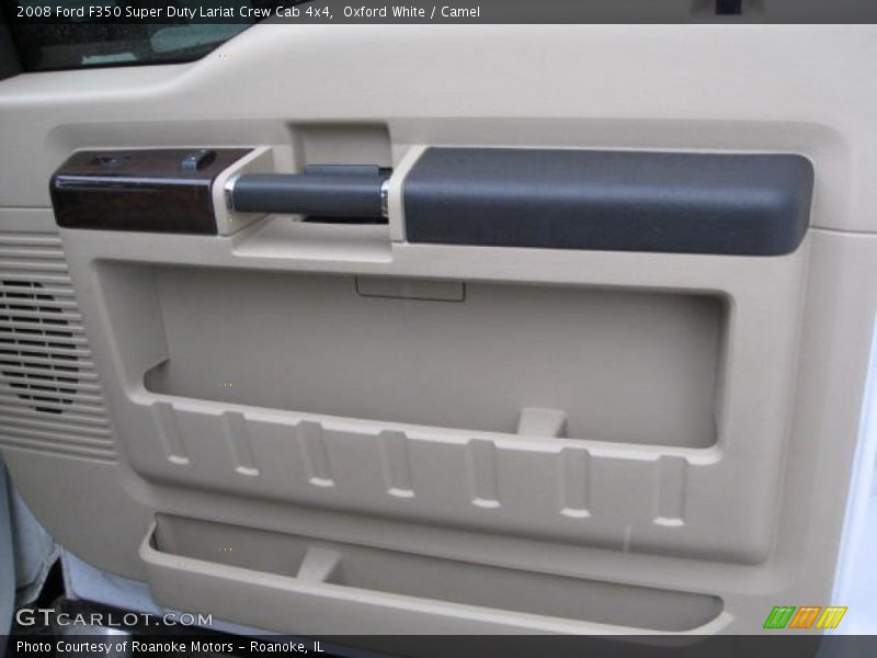 Oxford White / Camel 2008 Ford F350 Super Duty Lariat Crew Cab 4x4
