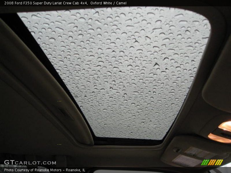 Oxford White / Camel 2008 Ford F350 Super Duty Lariat Crew Cab 4x4