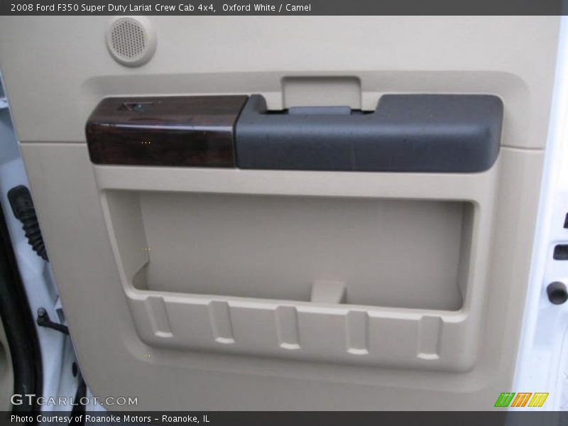 Oxford White / Camel 2008 Ford F350 Super Duty Lariat Crew Cab 4x4