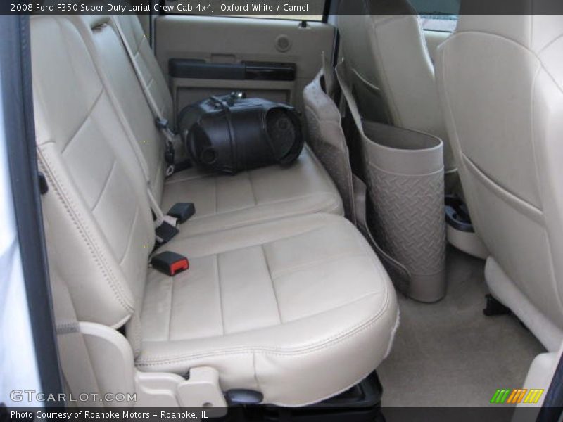 Oxford White / Camel 2008 Ford F350 Super Duty Lariat Crew Cab 4x4
