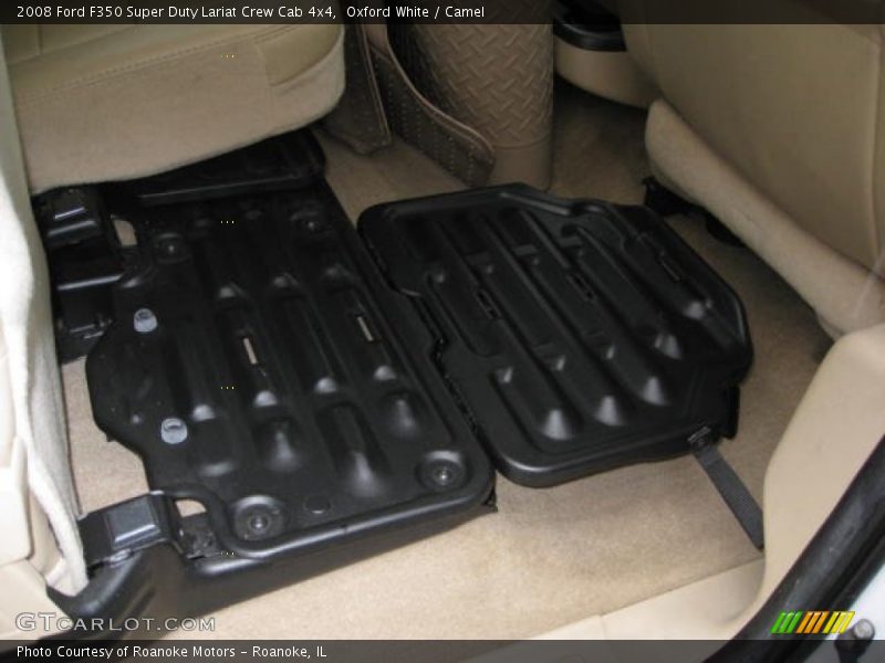Oxford White / Camel 2008 Ford F350 Super Duty Lariat Crew Cab 4x4