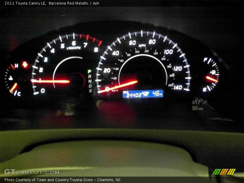 Barcelona Red Metallic / Ash 2011 Toyota Camry LE