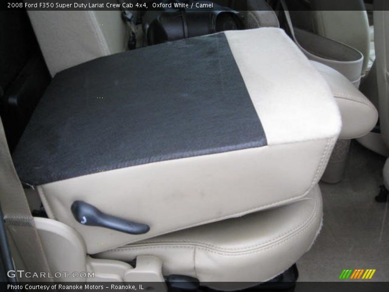 Oxford White / Camel 2008 Ford F350 Super Duty Lariat Crew Cab 4x4