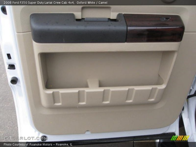 Oxford White / Camel 2008 Ford F350 Super Duty Lariat Crew Cab 4x4