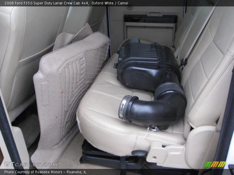 Oxford White / Camel 2008 Ford F350 Super Duty Lariat Crew Cab 4x4