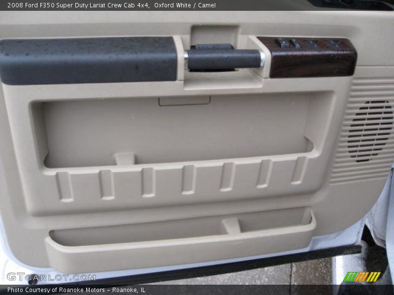 Oxford White / Camel 2008 Ford F350 Super Duty Lariat Crew Cab 4x4