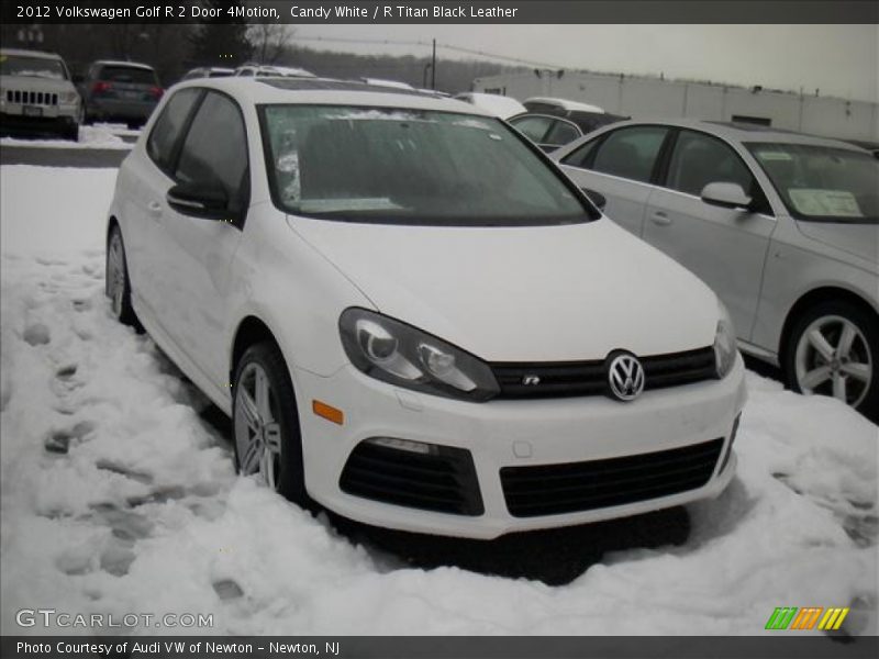 Candy White / R Titan Black Leather 2012 Volkswagen Golf R 2 Door 4Motion