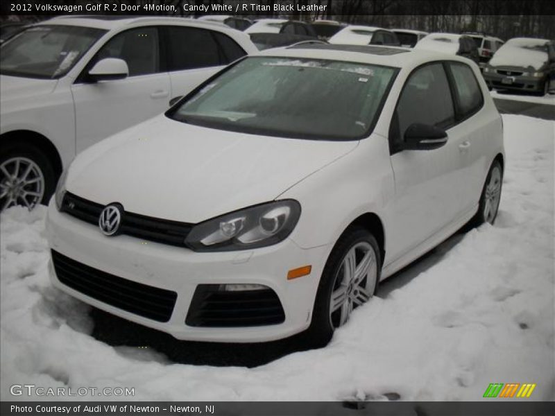 Candy White / R Titan Black Leather 2012 Volkswagen Golf R 2 Door 4Motion