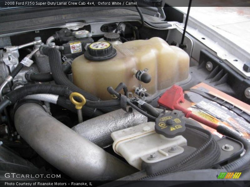 Oxford White / Camel 2008 Ford F350 Super Duty Lariat Crew Cab 4x4