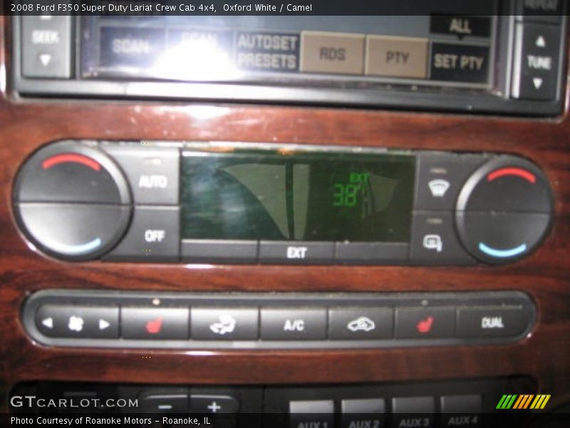 Oxford White / Camel 2008 Ford F350 Super Duty Lariat Crew Cab 4x4