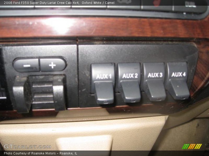 Oxford White / Camel 2008 Ford F350 Super Duty Lariat Crew Cab 4x4
