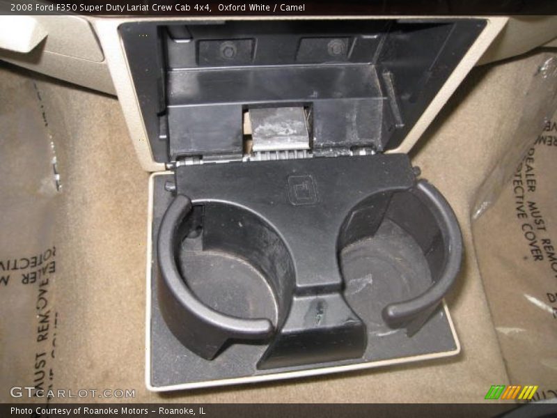 Oxford White / Camel 2008 Ford F350 Super Duty Lariat Crew Cab 4x4