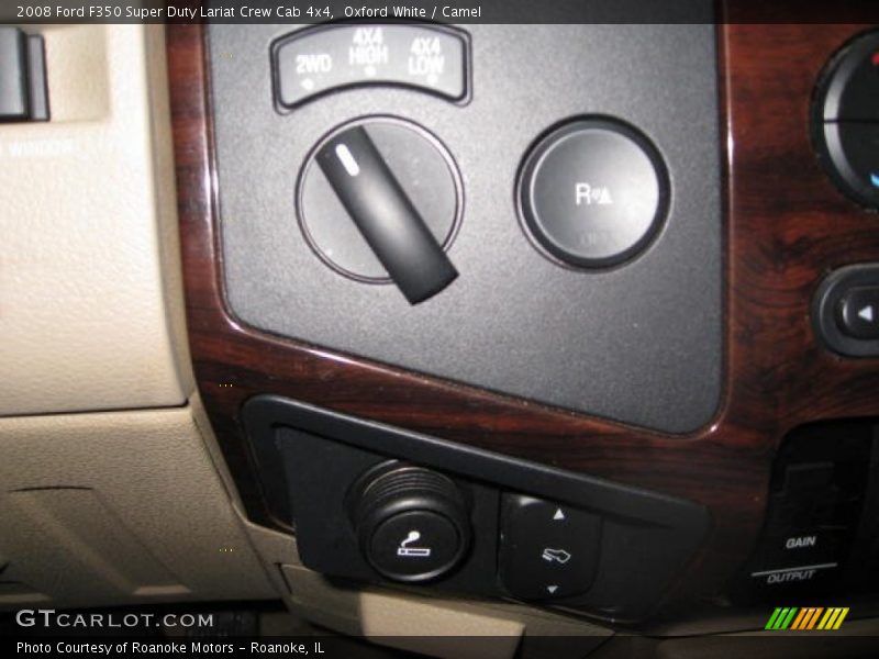 Oxford White / Camel 2008 Ford F350 Super Duty Lariat Crew Cab 4x4