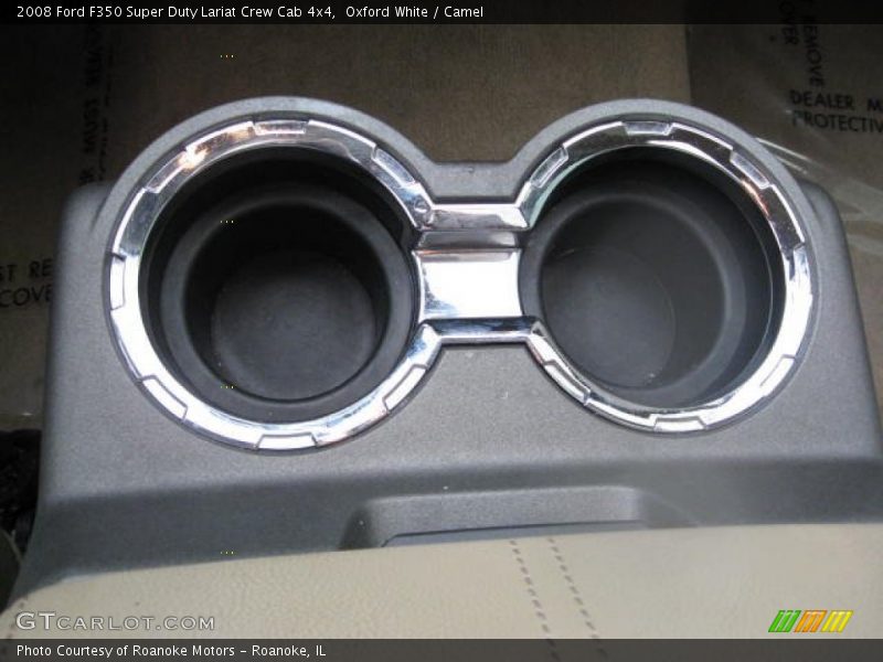 Oxford White / Camel 2008 Ford F350 Super Duty Lariat Crew Cab 4x4