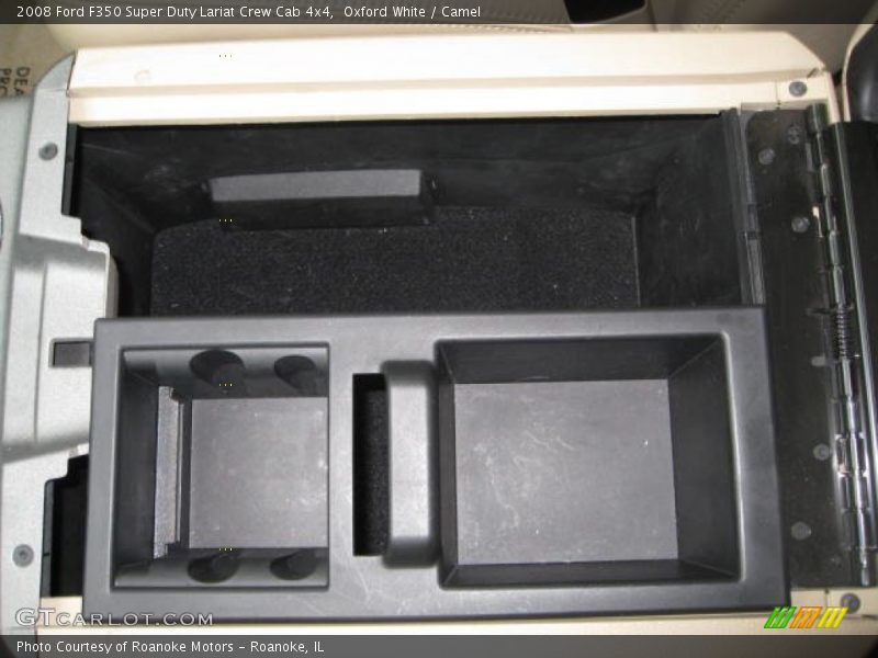 Oxford White / Camel 2008 Ford F350 Super Duty Lariat Crew Cab 4x4