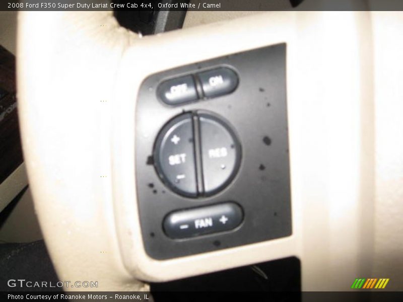 Oxford White / Camel 2008 Ford F350 Super Duty Lariat Crew Cab 4x4