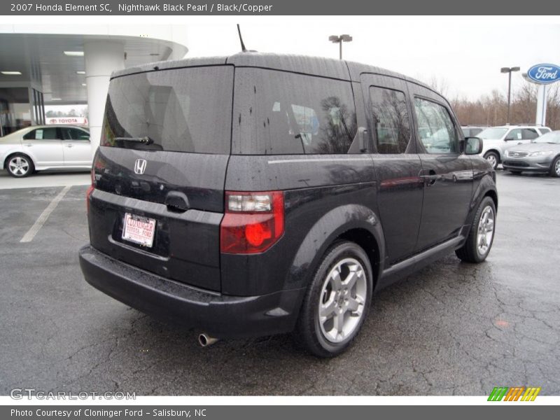 Nighthawk Black Pearl / Black/Copper 2007 Honda Element SC