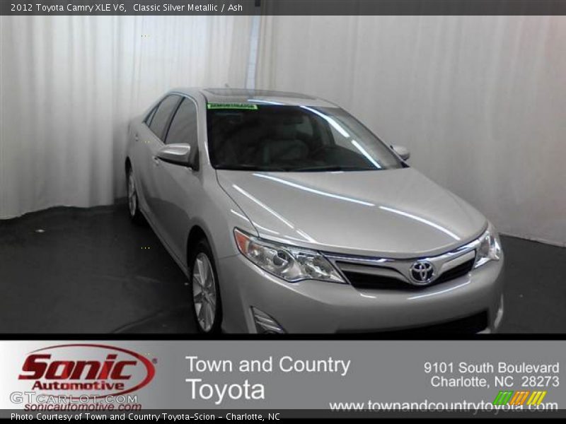Classic Silver Metallic / Ash 2012 Toyota Camry XLE V6